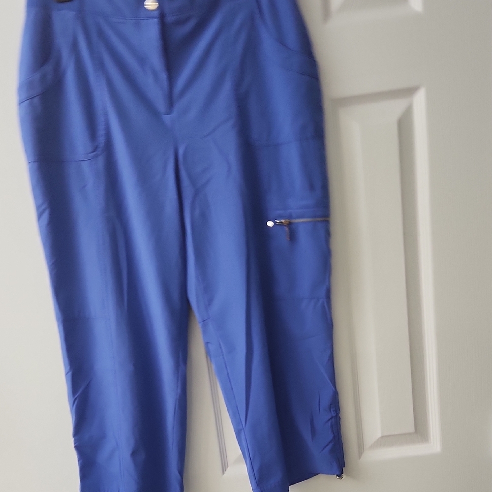 Elegant Blue Women's Capris